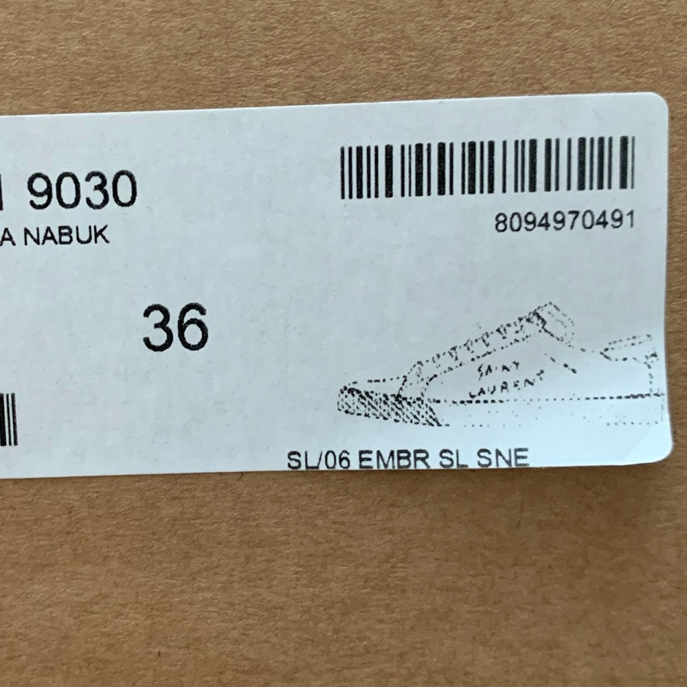 YSL COURT CLASSIC SL/06 EMBROIDERED SNEAKERS - Picture 7 of 9